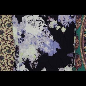 Wide Leg Floral Pants